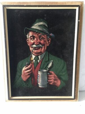Schilderij Man met pijp en bierpul